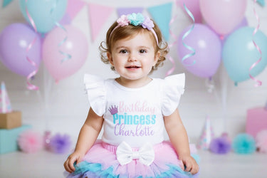 Birthday Princess crown girls tutu outfit
