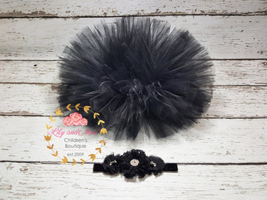 Halloween Cat Tutu Costume: Meow Outfit with Ears Headband