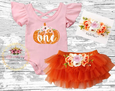 Personalized Pumpkin Tutu Outfit: Baby Girl Halloween Costume