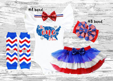 First 4th of July Outfit: Tutu Bloomer Set, Headbands & Leg Warmers