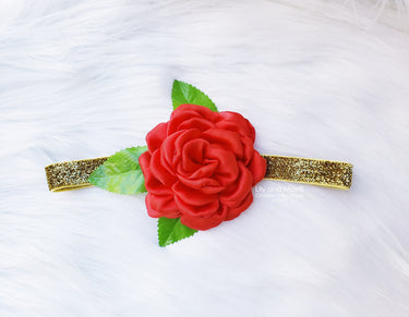 Belle 1st Birthday Outfit: Leotard, Tutu & Rose Headband