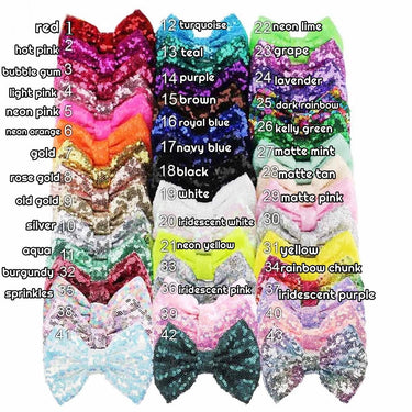 Sequin Bow Clip or Headband, Baby Girl Hair Accessory