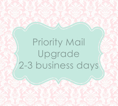 Priority mail Upgrade- LilyandMaxCo