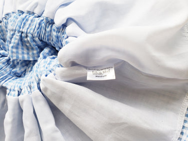 Personalized Seersucker Easter Outfit: Bunny Bodysuit, Skirt, or Shorts Set