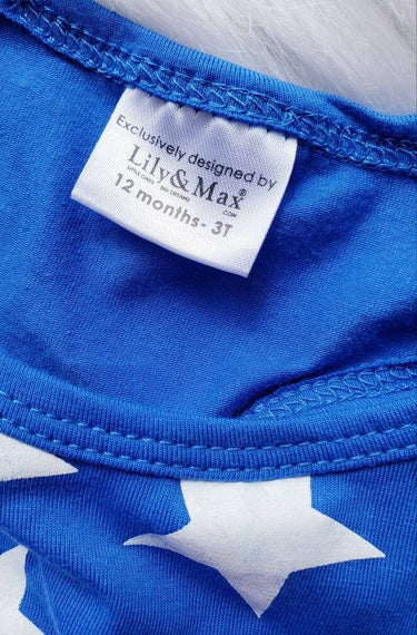 Patriotic fluffy Tutu Dress: American Flag Stars, 4th of July Outfit, red, white, blue