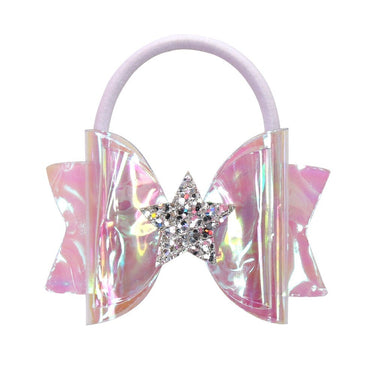 Jelly Bow Star Pony-O: Glitter Hair Tie
