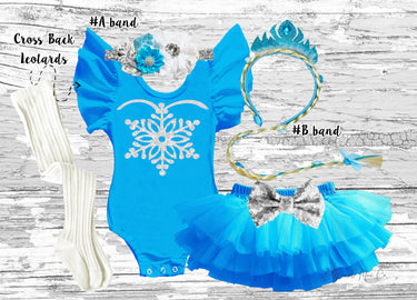 Snowflake Blue Princess Costume: Birthday Halloween Outfit
