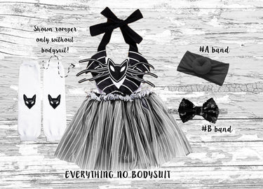 Jack Skellington Inspired Halloween Romper Outfit: Baby Costume