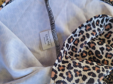 Leopard Print Baby Skirt, Paper Bag Waist, Soft Bullet Fabric