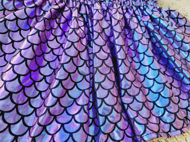 Iridescent Mermaid Skirt: Baby Girl 1st Birthday Outfit- Lily and Max