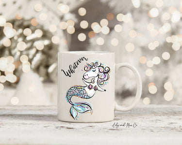 Mermicorn Ceramic Mug - Funny Unicorn Mermaid Valentine's Day Gift
