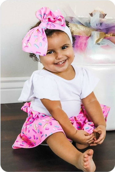 Donut Sprinkle Skirt: High-Waisted Paper Bag Skirt