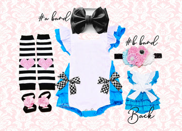 Alice In ONEderland Romper Set: Tea Party Birthday Outfit