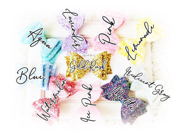 Glitter Bow Alligator Clip: Trendy Hair Accessory
