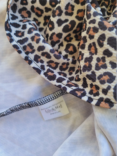 Two Wild Birthday Outfit: Leopard Skirt Set with Headband