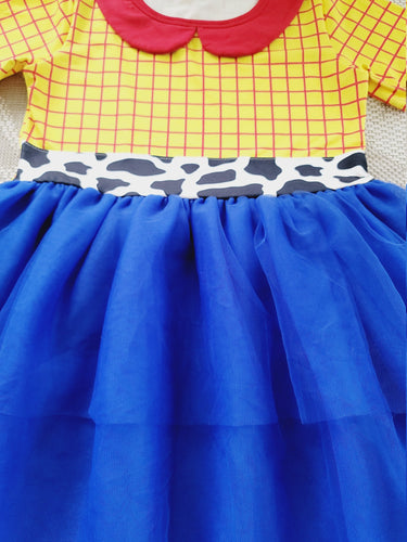 Cowgirl Dress: Halloween Costume with Hat & Sequin Bow