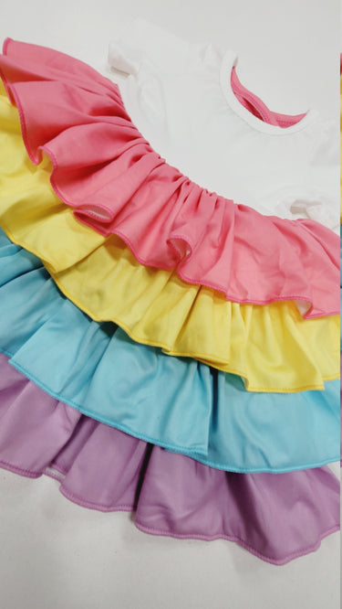 Easter 2nd birthday girl Dress, Rainbow, Bunny, Easter outfit dress