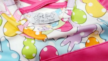 Easter Peeps Baby Girl Dress: Rainbow Tutu Outfit