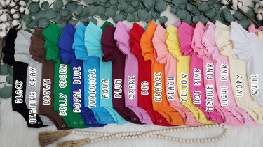 Cross Back Flutter Sleeve Leotard: Soft Cotton Bodysuit