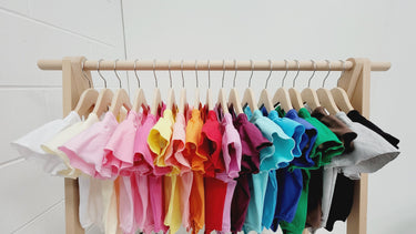 Cross Back Flutter Sleeve Leotard: Soft Cotton Bodysuit