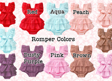 Boho 1st Birthday Romper: Ruffle Back, Adjustable Straps
