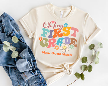 Retro Preschool Vibes Shirt: Back To School Teacher Tee