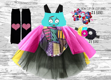 Rag Doll Romper Set: My 1st Halloween Skeleton Costume