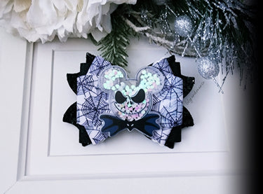 Skeleton bow leather bow clip