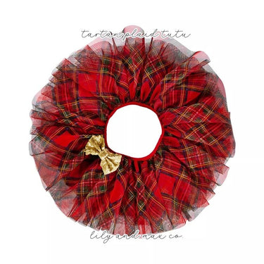 Tartan Plaid Christmas Tutu: Soft Tulle Skirt