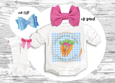 Cottontail baby girl outfit Easter baby Romper