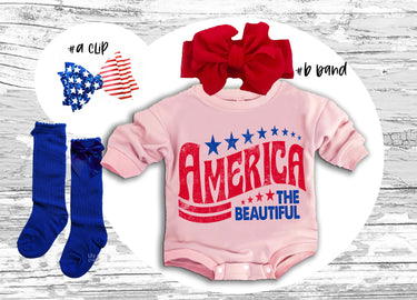 4th of July Baby Outfit: Patriotic Bubble Romper Sweatsuit