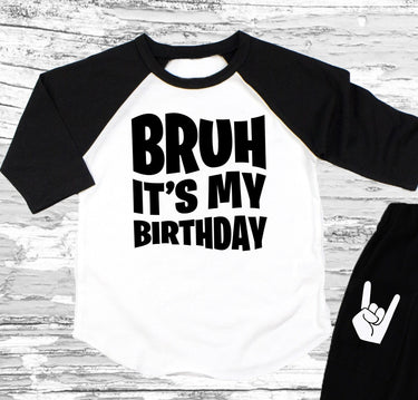 Bruh It's My Birthday Outfit: Personalized Harem Pants Set