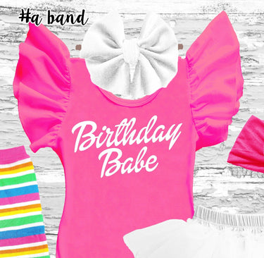 80s Workout Costume: Birthday Babe Leotard, Tutu, Leg Warmers, gym outfit, Headband White glitter