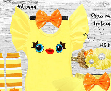 Ducky Inspired Tutu Bloomer Outfit: Baby Girl Costume