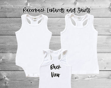 Racerback Leotard Bodysuit: Soft Cotton Tank Top with Snaps