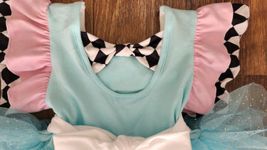 Alice ONEderland Birthday Dress: Costume Outfit, Bow Headband & Socks