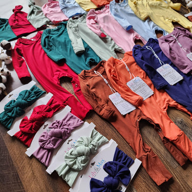 Personalized Bamboo Baby Romper Outfit: Newborn Take Home bodysuit