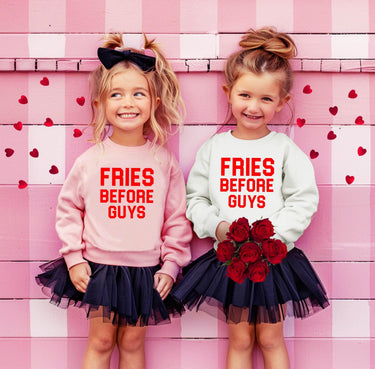 Fries Before Guys®  Sweatshirt: Valentine's Day Baby to Adult