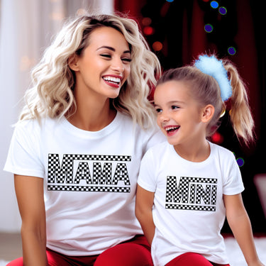 Checkered Family Matching Shirts: TWO Retro Birthday shirt