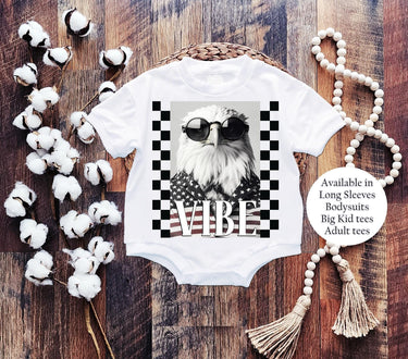 USA Baby Bodysuit, 4th of July Eagle Vibe Shirt