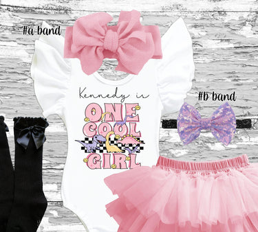 Dinosaur 1st Birthday Outfit Girl, Tutu Bloomer Set