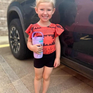 Hawaiian Leotard for Girls: Tropical Island Gymnastics Costume