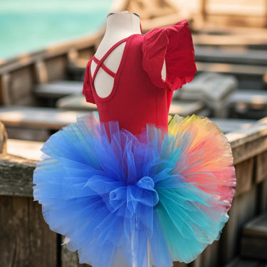 Rooster girl Costume: Polynesian Princess Hawaiian Island Girl chicken Tutu Set