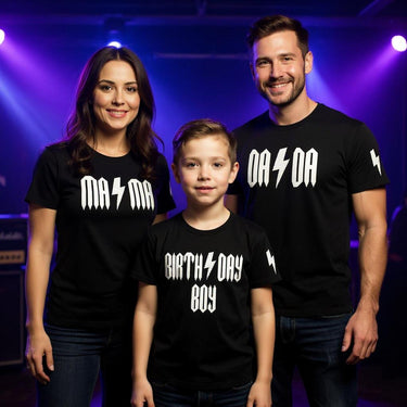 Rockin' One 1st Birthday Family Shirts: Rock n Roll Outfit