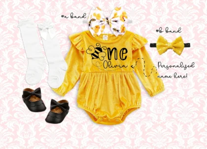 BEE BIRTHDAY ROMPER