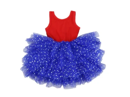 PATRIOTIC FLAG GIRL TUTU DRESS