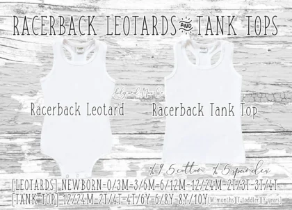 RACERBACK TANK TOPS & LEOTARDS