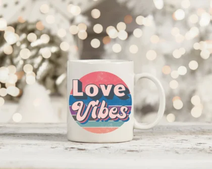 RETRO LOVE VIBES MUG