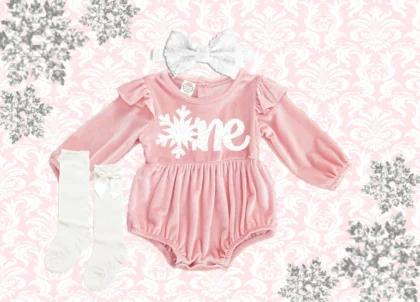 WHITE WINTER WONDERLAND 1ST BIRTHDAY OUTFIT