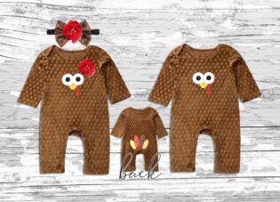 Thanksgiving twins baby outfit